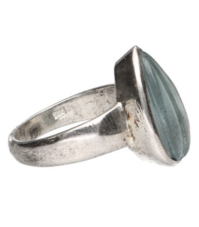Anello di Acquamarina in Argento Sterling 925 (A22)
