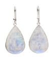 Pendientes de Piedra Luna en Plata de Ley 925 (A29)