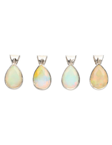 Colgante Faceted Opal Drop in 925...