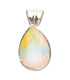 Colgante Goutte d'Opale Facettée en Argent Sterling 925