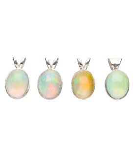 Colgante Small Oval Opal in Sterling Silver 925