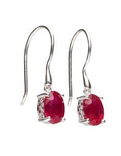 Pendientes de Rubí en Plata... 2