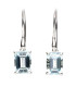 Pendenti di Topazio Blu in Argento Sterling 925