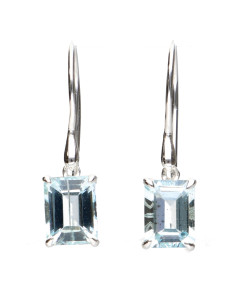 Pendants en topaze bleue en...