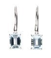 Blue Topaz Earrings in 925 Sterling Silver