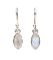 Pendientes of Moonstone in 925 Sterling Silver