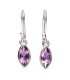 Amethyst Earrings in 925 Sterling Silver