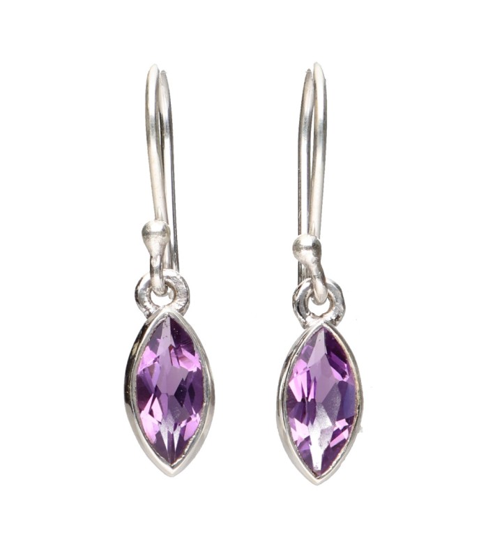 Amethyst Earrings in 925 Sterling Silver