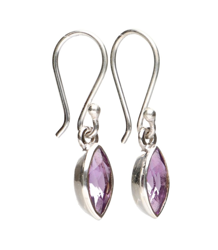 Amethyst Earrings in 925 Sterling Silver