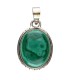 Colgante de Malachite in Sterling Silver 925 (A49)