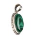 Colgante di Malachite in Argento Sterling 925 (A52)