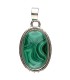 Colgante di Malachite in Argento Sterling 925 (A53)