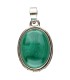 Colgante de Malaquita in 925 Sterling Silver (A54)