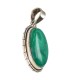 Colgante de Malaquita in 925 Sterling Silver (A54)