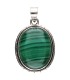 Colgante di Malaquita in Argento Sterling 925 (A58)
