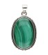 Colgante de Malachite en Argent Sterling 925 (A59)