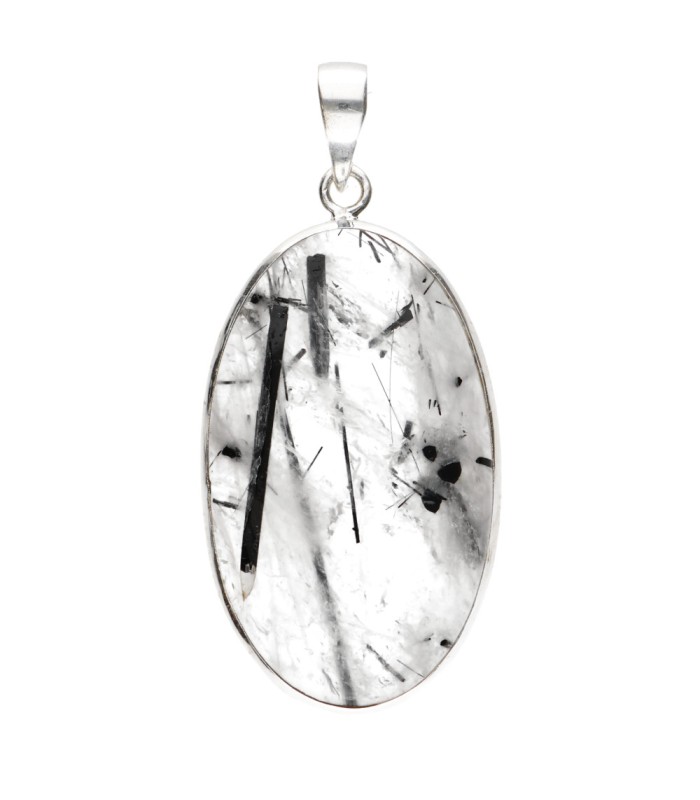 Colgante de Tourmalinated Quartz in Sterling Silver 925 (A62)
