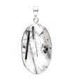 Colgante de Quartz Tourmaliné en Argent Sterling 925 (A62)