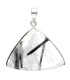 Colgante de Quartz Tourmaliné en Argent Sterling 925 (A63)