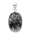 Colgante de Quartz Turmalinated in Sterling Silver 925 (A64)