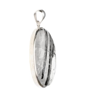 Colgante en Quartz Tourmaliné en Argent Sterling 925 (A65)