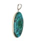 Colgante di Crisocola con Malaquita in Argento di Ley 925 (A67)