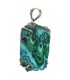 Colgante di Crisocola con Malaquita in Argento Sterling 925 (A68)