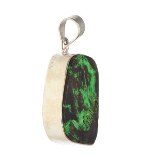 Colgante di Uvarovita in Argento Sterling 925 (A72)