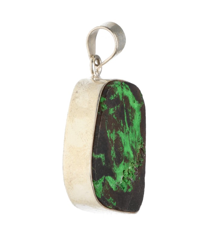Colgante di Uvarovita in Argento Sterling 925 (A72)