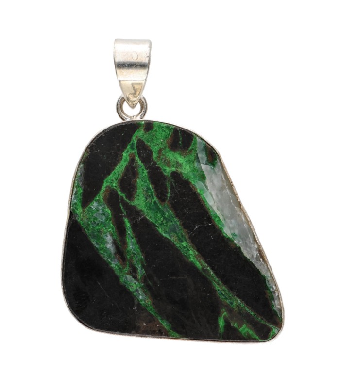 Colgante de Uvarovita in 925 Sterling Silver (A73)