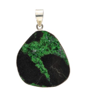 Colgante di Uvarovita in Argento Sterling 925 (A74)