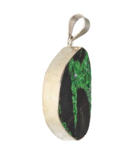 Colgante di Uvarovita in Argento Sterling 925 (A74)