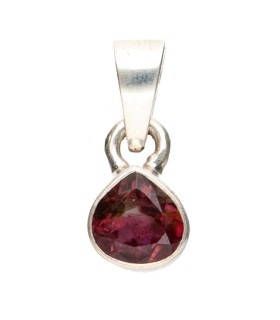 Colgante di Tormalina Bicolore in Argento Sterling 925 (A75)