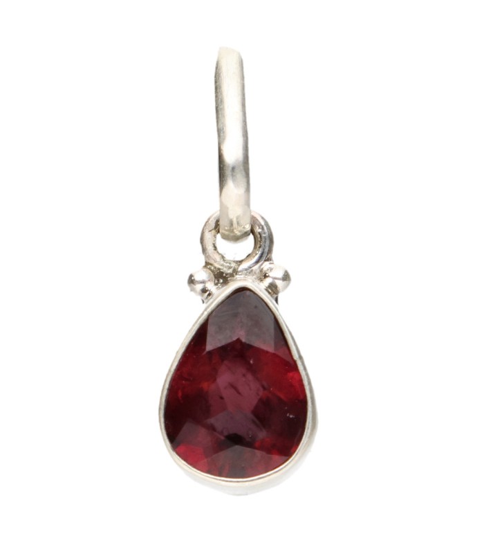 Colgante di Tormalina Rosa in Argento Sterling 925 (A76)