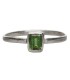 Anello di Tormalina Verde in Argento Sterling 925 (A78)
