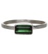 Anello di Tormalina Verde in Argento Sterling 925 (A79)