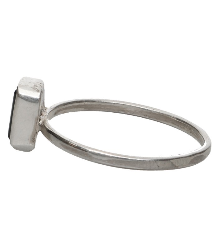 Anello di Tormalina Blu in Argento Sterling 925 (A81)