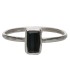 Anello di Tormalina Blu in Argento Sterling 925 (A82)