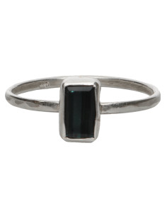 Anillo de Turmalina Azul en...