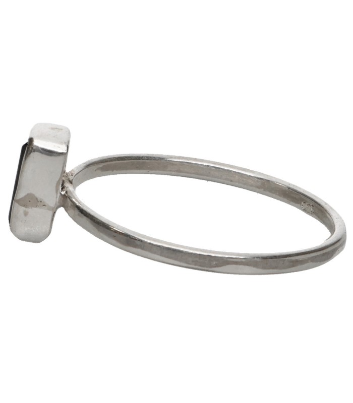 Anello di Tormalina Blu in Argento Sterling 925 (A82)
