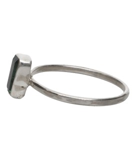 Anillo de Turmaline Bleue en Argent Sterling 925 (A83)