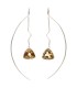 Pendientes of Citrine in Sterling Silver 925 (A84)