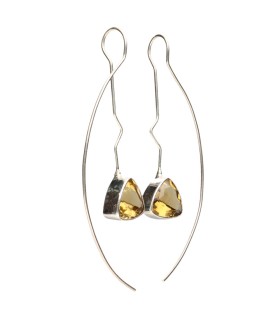 Orecchini di Citrino in Argento Sterling 925 (A84)
