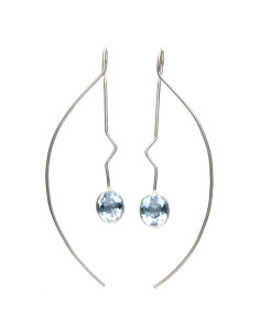 Pendientes de Topacio Azul...