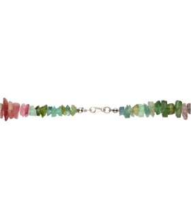 Collana di Tormaline in Argento Sterling 925 (A87)