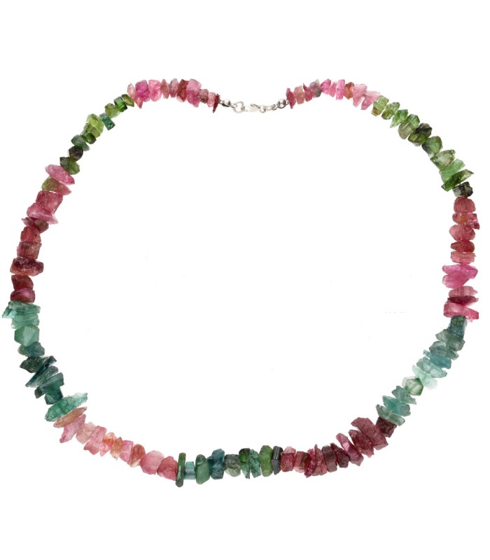 Collana di Tormaline in Argento Sterling 925 (A89)
