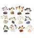 Pack de 12 Mini Árboles con Base de Mineral