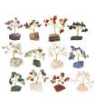 Pack de 12 Mini Árboles con Base de Mineral