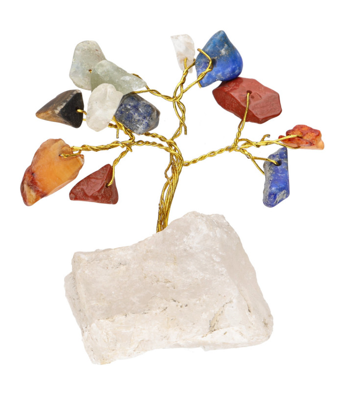 Pack de 12 Mini Árboles con Base de Mineral