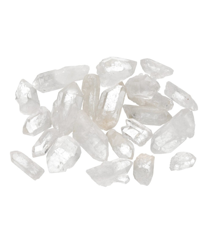 Pontos de Quartzo Branco Bruto de Qualidade Extra